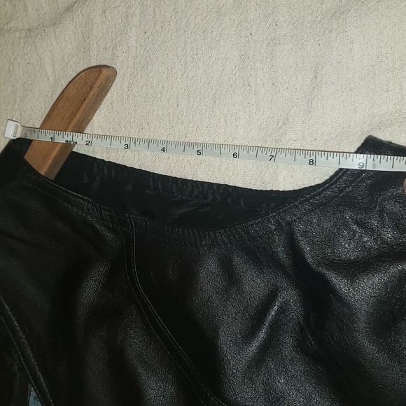 black leather vest. Made in Italy. Small - Picture 7 of 8